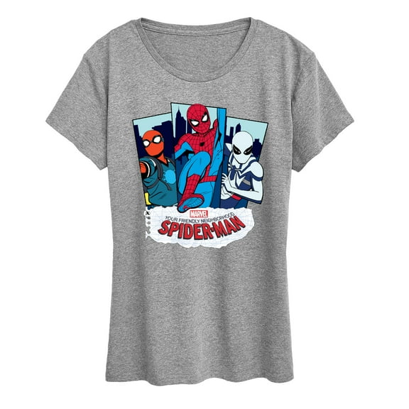 Marvel Your Friendly Neighborhood Spider-Man - Spider Suits - Women's Short Sleeve Graphic T-Shirt