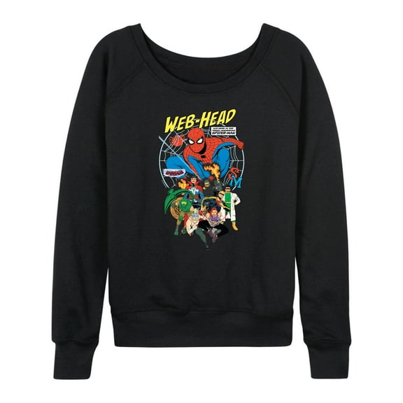 Marvel Your Friendly Neighborhood Spider-Man - Web Head - Women's French Terry Pullover Sweatshirt
