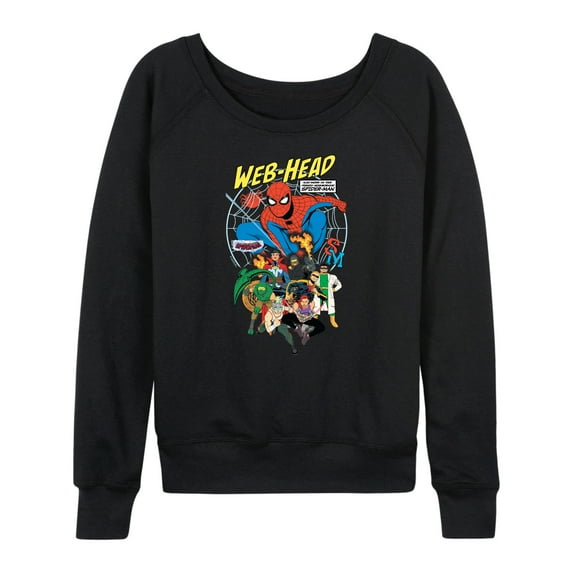 Marvel Your Friendly Neighborhood Spider-Man - Web Head - Women's French Terry Pullover Sweatshirt