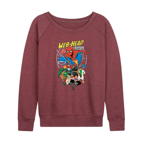 Marvel Your Friendly Neighborhood Spider-Man - Web Head - Women's French Terry Pullover Sweatshirt