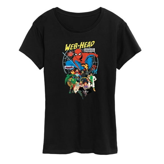 Marvel Your Friendly Neighborhood Spider-Man - Web Head - Women's Short Sleeve Graphic T-Shirt