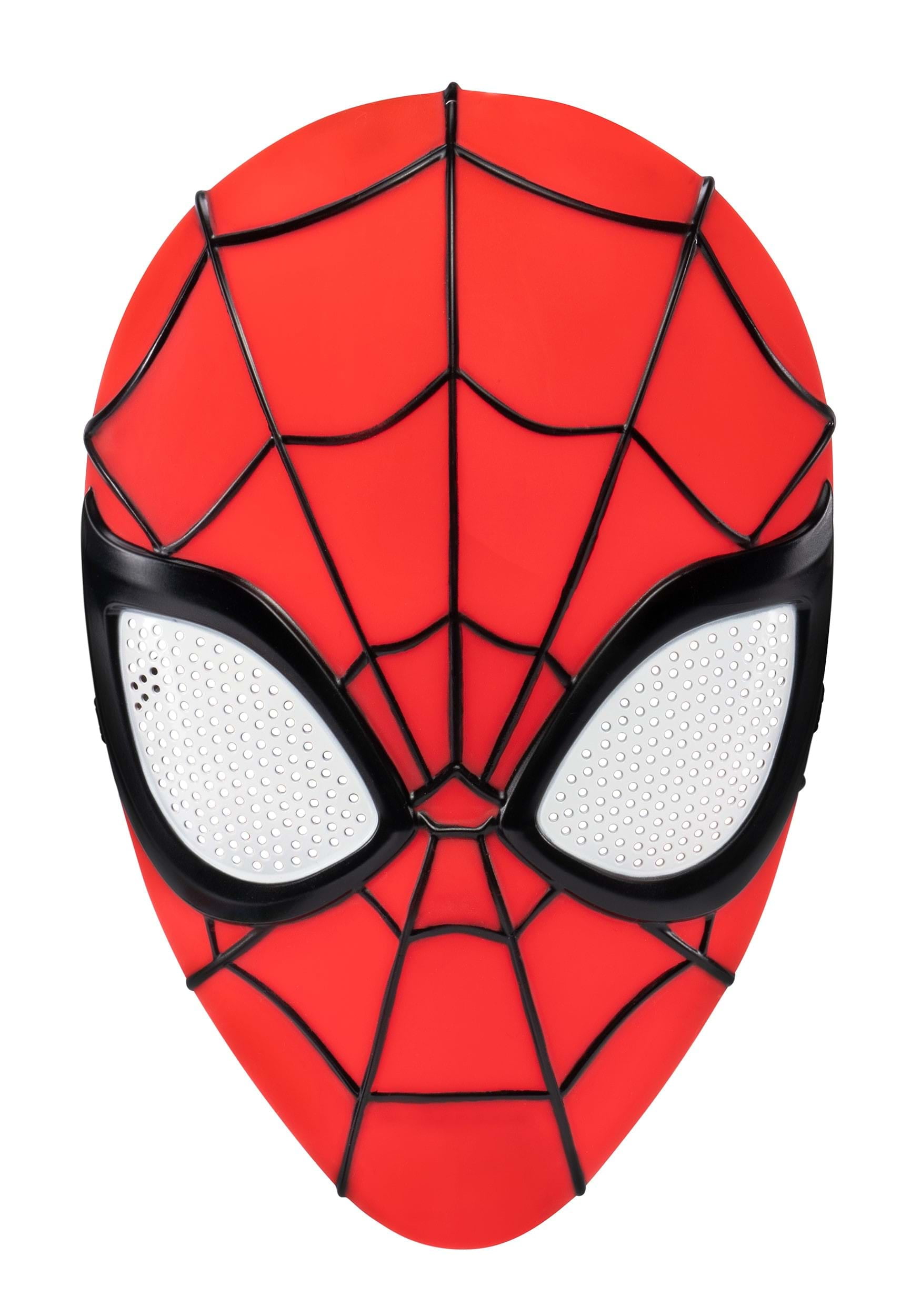 Marvel Youth Spider-Man Mask - 3D Plastic Mask with Elastic