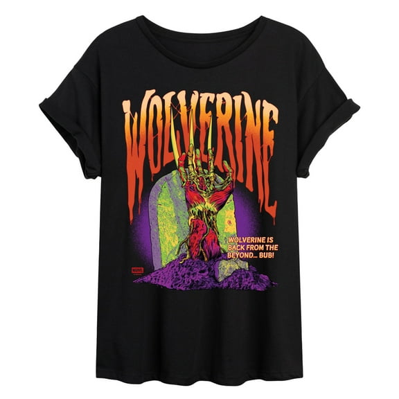 Marvel - Zombie Wolverine - Juniors Oversized Graphic T-Shirt