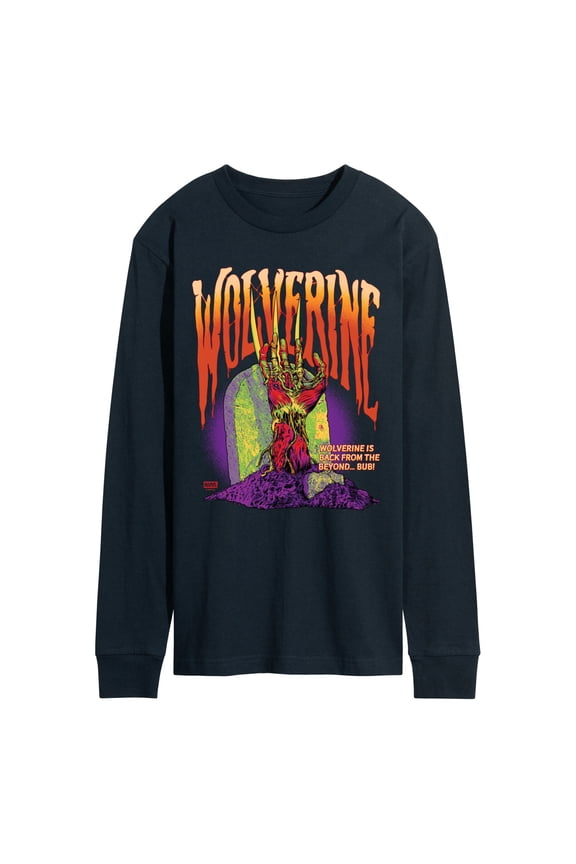- Zombie Wolverine - Men's Long Sleeve Graphic T-Shirt