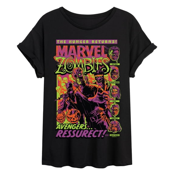 Marvel - Zombies - Juniors Oversized Graphic T-Shirt