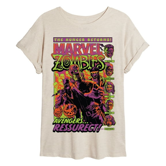 Marvel - Zombies - Juniors Oversized Graphic T-Shirt
