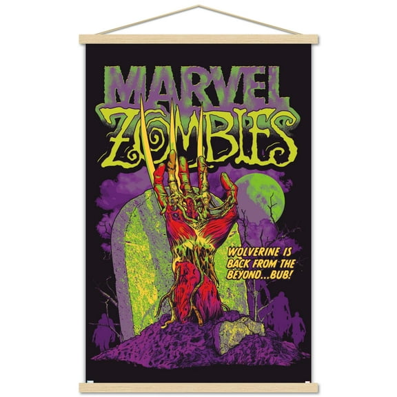 Marvel Zombies - Wolverine Is Back Wall Poster with Magnetic Frame, 22.375" x 34"
