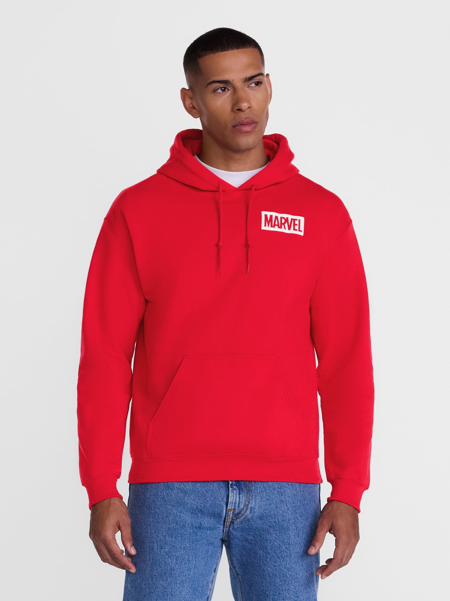 Marvel Amazing Spider-Man Men's and Big Men's Front Back Graphic Cotton Hoodie, Sizes S-3XL