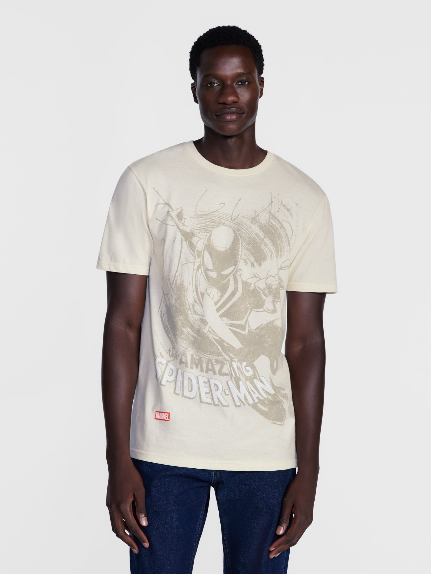 Marvel Spider-Man Symbiote Men's and Big Men's Graphic Cotton Tee, Sizes S-3XL