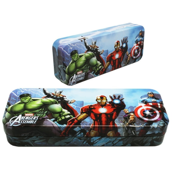 Marvel's Avengers Assemble Iron Man Center Tin Pencil Box