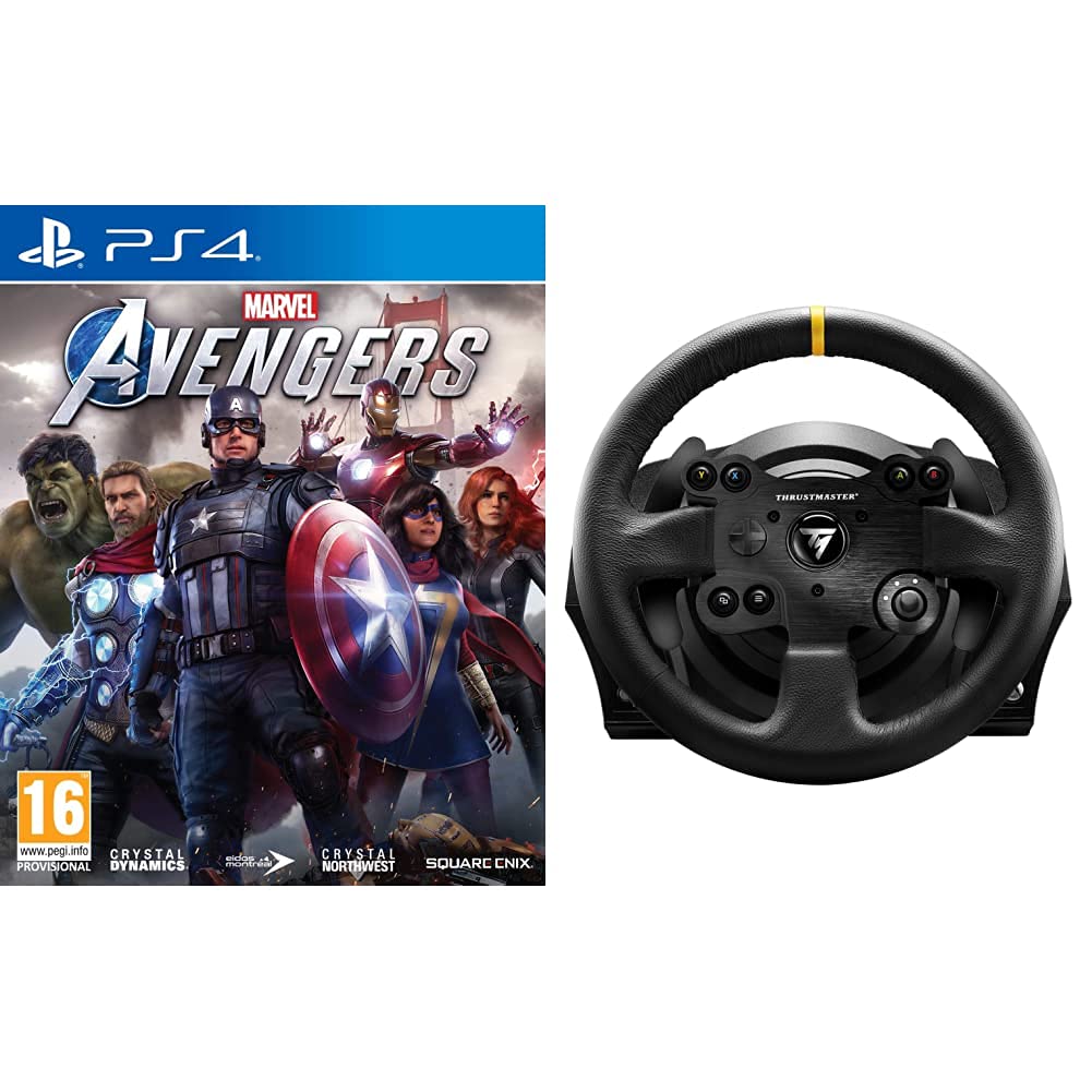 Marvel's Avengers (Free PS5 Upgrade)+Thrustmaster TX RW Leather Edition
