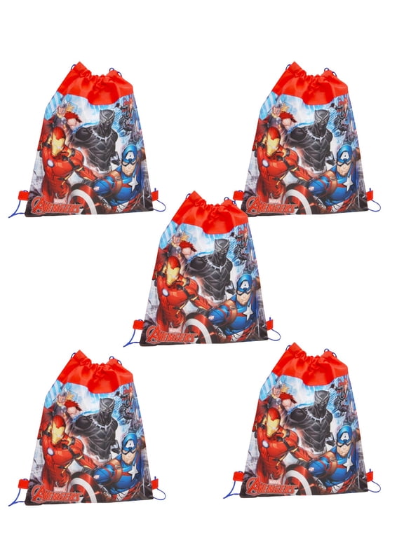 's Avengers Sling Bag Party Favor Ant-Man Captain America - 5 PACK