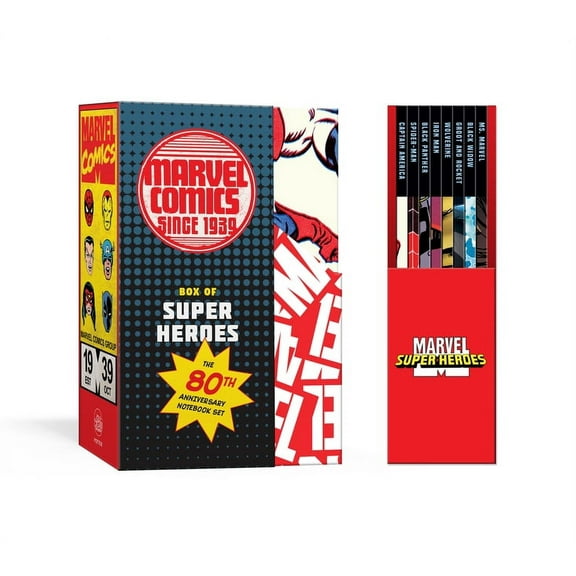Marvel's Box of Super Heroes : The 80th Anniversary Mini Notebook Set (Diary)