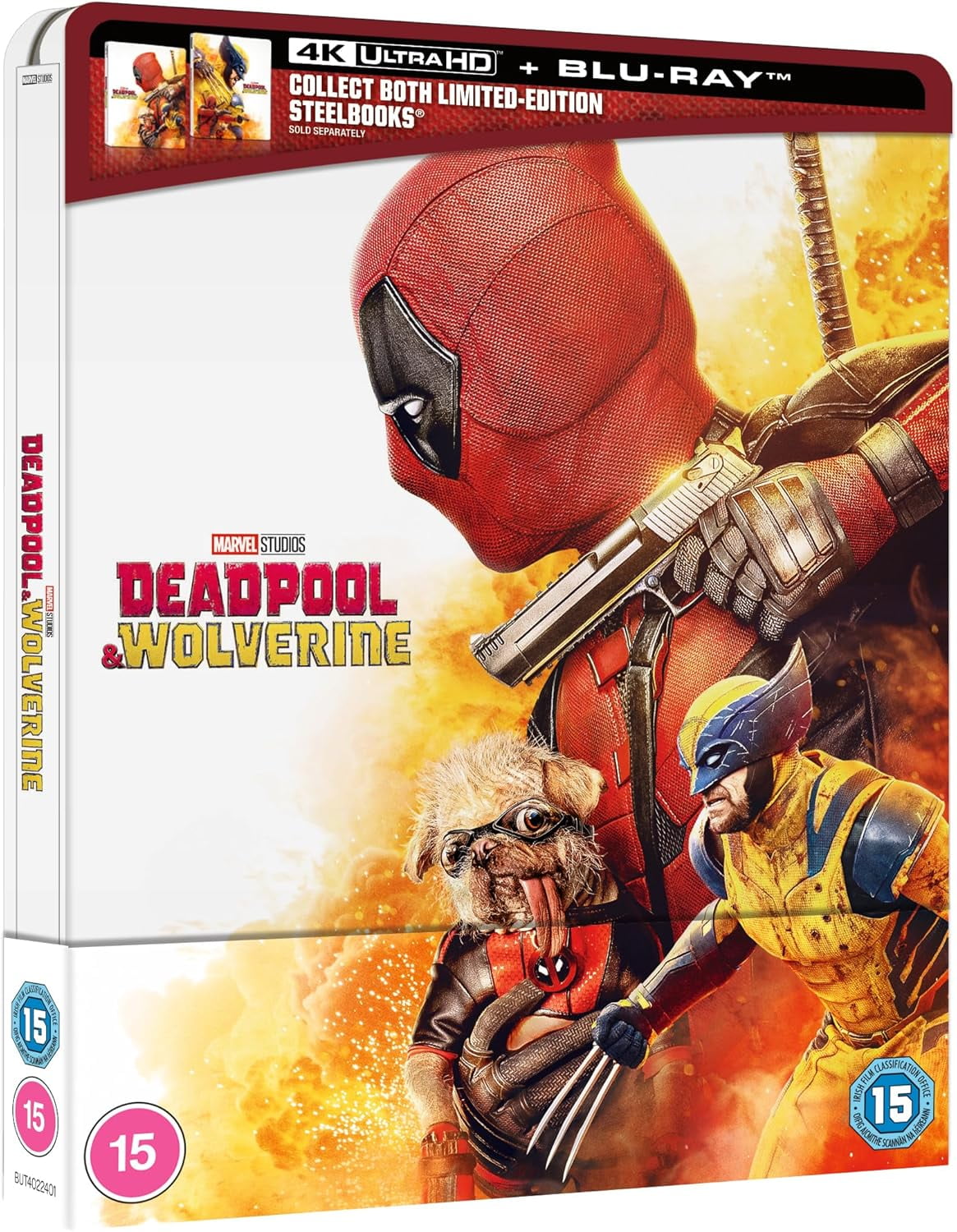 Marvel's Deadpool & Wolverine 4K Ultra HD + Blu-ray Steelbook (Deadpool) International Limited Edition [2024] [Region Free]