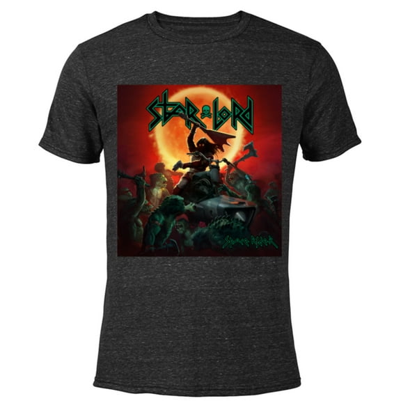Marvel’s Guardians of the Galaxy Game Star-Lord Band - Short Sleeve Blended T-Shirt for Adults – Customized-Black