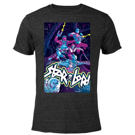 Marvel’s Guardians of the Galaxy Video Game 80s - Short Sleeve Blended T-Shirt for Adults – Customized-Black