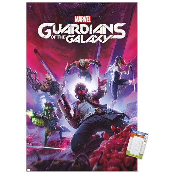Marvel's Guardians of the Galaxy Video Game - Key Art Wall Poster, 22.375" x 34"