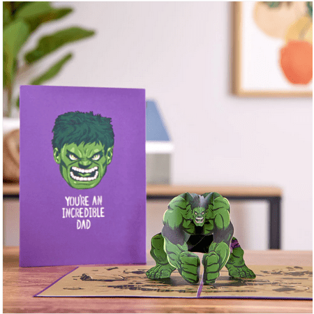 Marvel&#039;s Hulk: Incredible Dad Pop-Up Card Lovepop Greeting Card