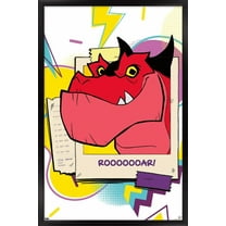 Marvel's Moon Girl & Devil Dinosaur - Wave Wall Poster, 14.725" x 22.375" Framed