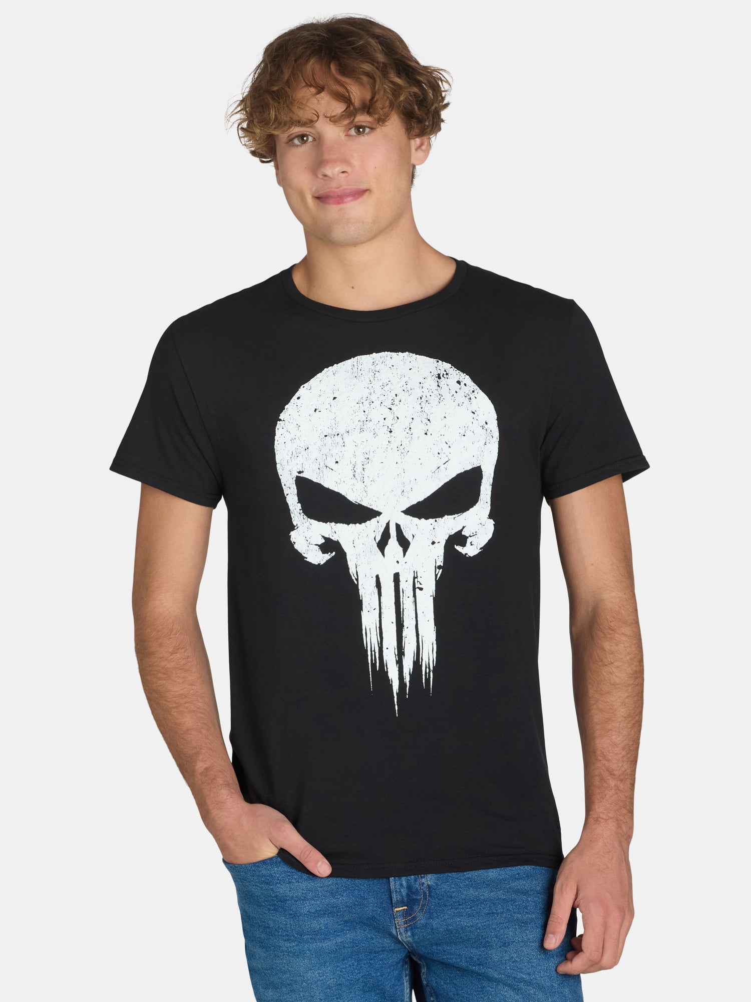 Punisher Men's Big Men's Graphic Tee Shirt Sizes S-3XL Marvel