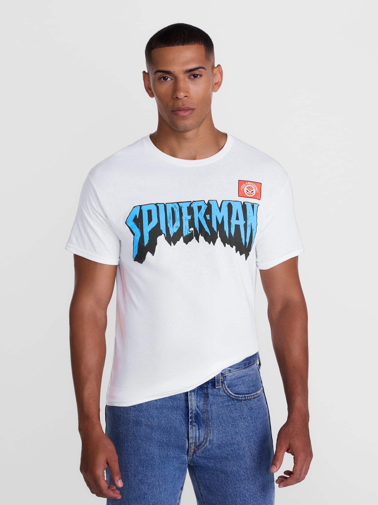 Marvel's Spider-Man Men's and Big Men's Front Back Graphic Cotton Tee, Sizes S-3XL
