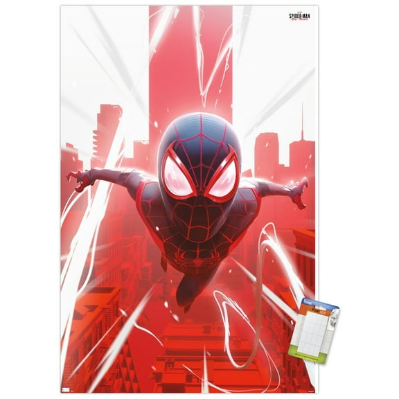 Marvel's Spider-Man: Miles Morales - Falling Wall Poster, 22.375" x 34"