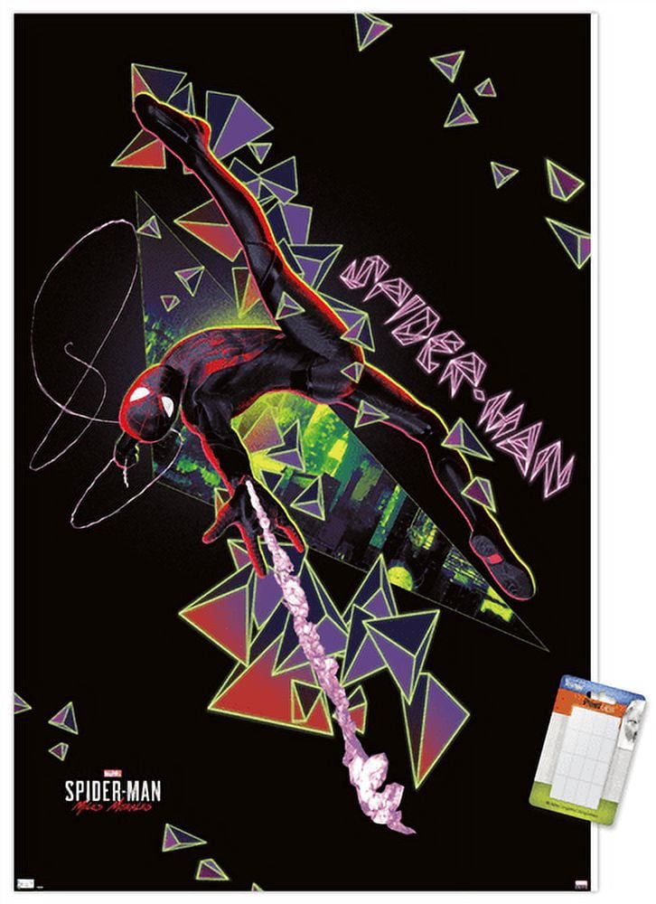 Marvel's Spider-Man: Miles Morales - Jump Wall Poster, 14.725" x 22.375"