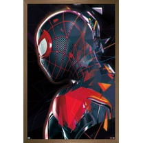 Marvel's Spider-Man: Miles Morales - Profile Wall Poster, 14.725" x 22.375", Framed