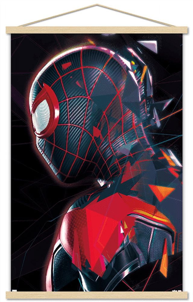 Marvel’s Spider-Man: Miles Morales - Profile Wall Poster with Wooden