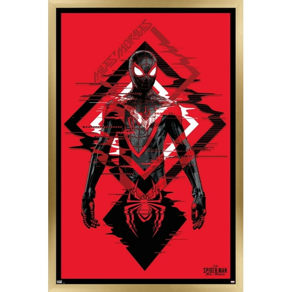 Marvel's Spider-Man: Miles Morales - Suit Wall Poster, 22.375" x 34", Framed