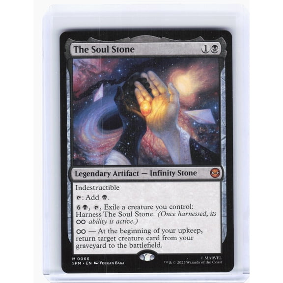 Marvel's Spider-Man The Soul Stone Nonfoil Mythic Rare Legendary Artifact Indestructible Infinity Stone #0066