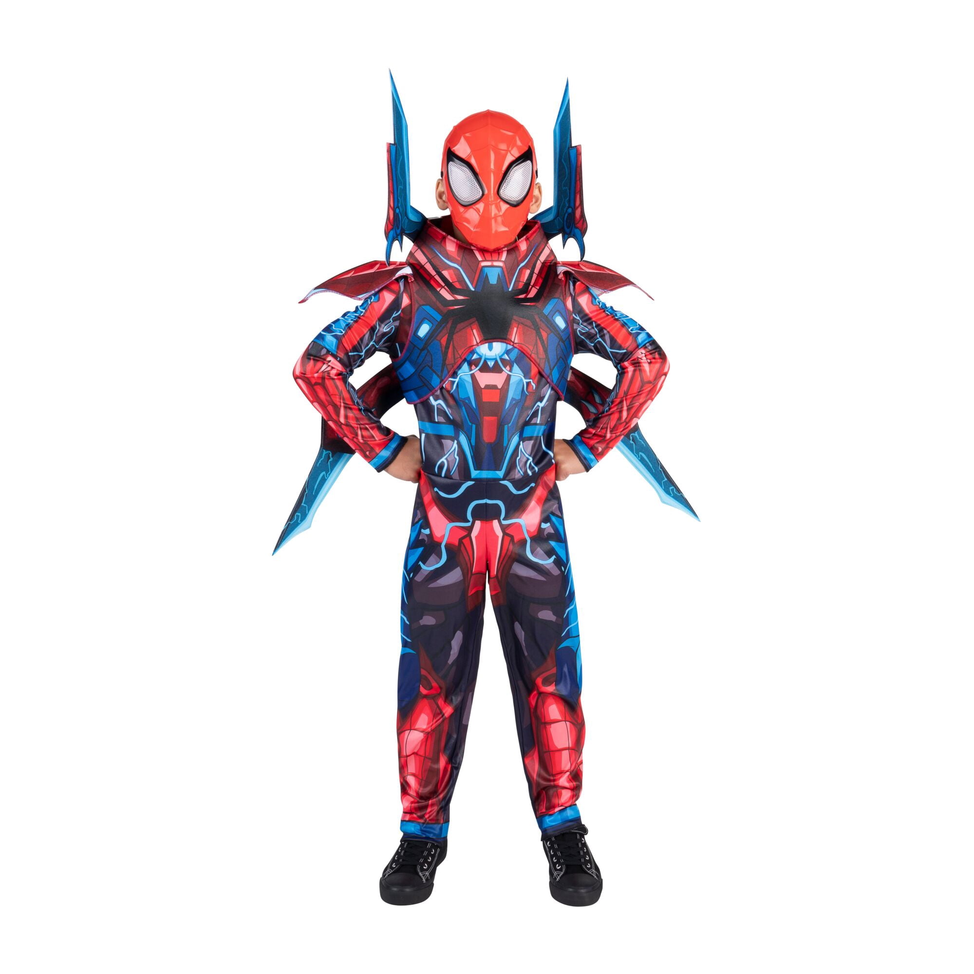 Marvel's Spider-man Mech Strike Halloween Costume for Children, Boy's Size S (6/7), by Jazwares