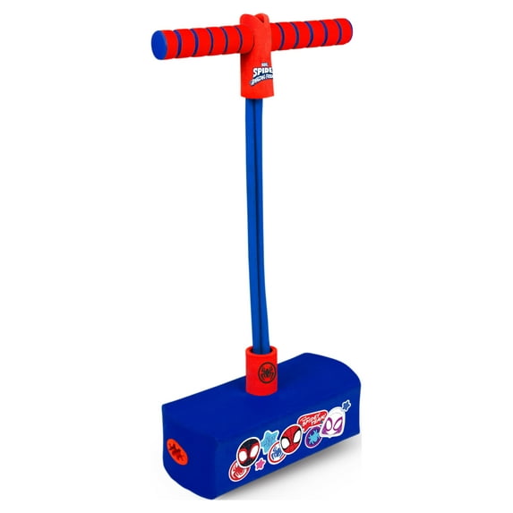 Marvel's Spiderman Pogo Hopper by Flybar, My First Foam Pogo Jumper for Kids, Fun and Safe Pogo Stick for Toddlers, Durable Foam and Bungee Jumper, Ages 3 and up, Supports up to 250lbs