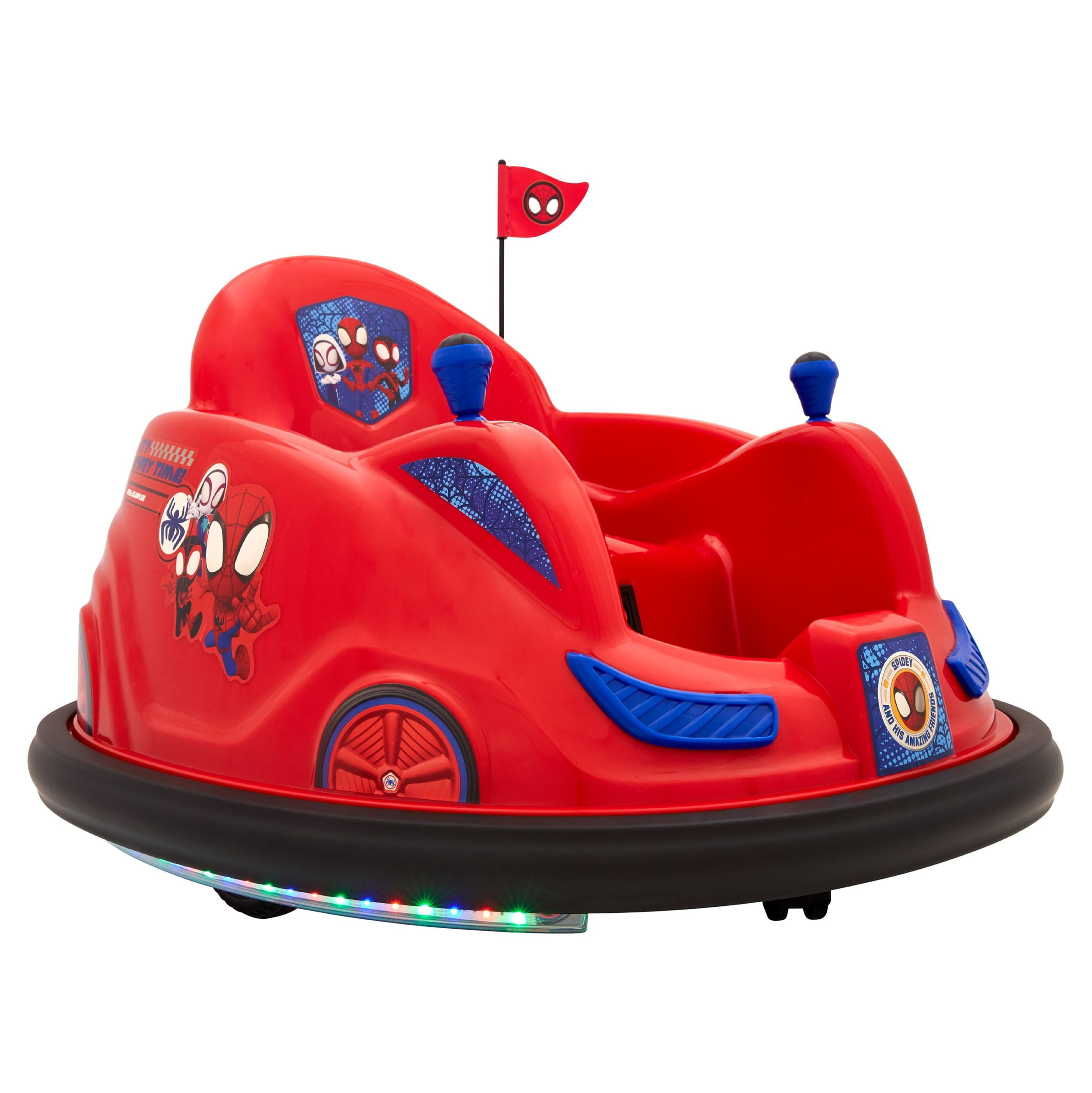 Marvel's Spidey and His Amazing Friends 6V Bumper Car, Battery Powered Ride  On for Children by Flybar, Ages 1.5+, 66lbs 