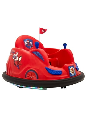 Marvel's Spidey and His Amazing Friends 6V Bumper Car, Battery Powered Ride On for Children by Flybar, Ages 1.5+, 66lbs