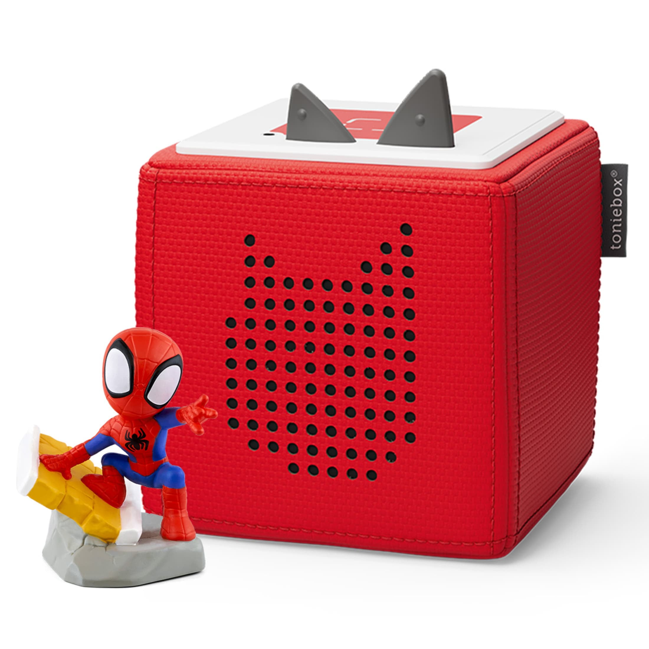 tonies MARVEL Toniebox 1 Audio Player Starter Set for Kids with Spidey from Spidey and his Amazing Friends, 2.4 Ghz, Age Group 3+, Red
