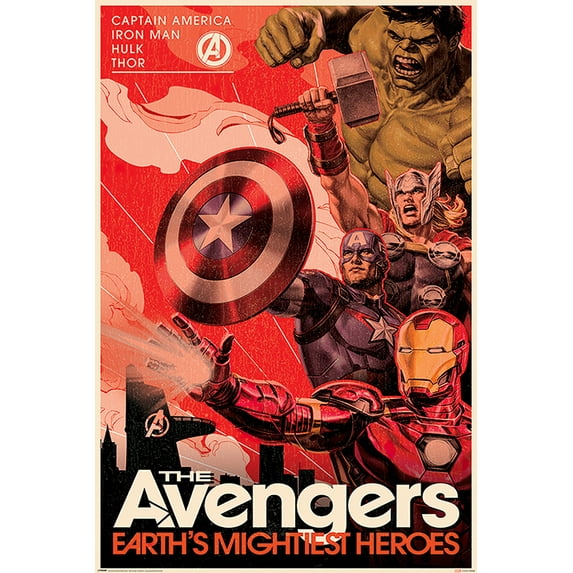 Marvel's The Avengers - Poster / Print (Golden Age Heroes - Propaganda)