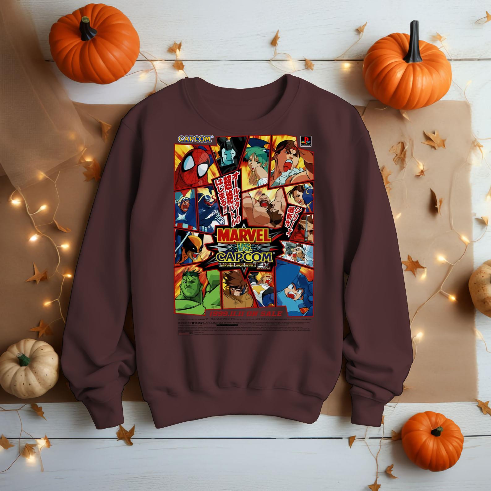 Marvel vs Arcade Japanese Game Flyer Art Premium Unisex Tshirt