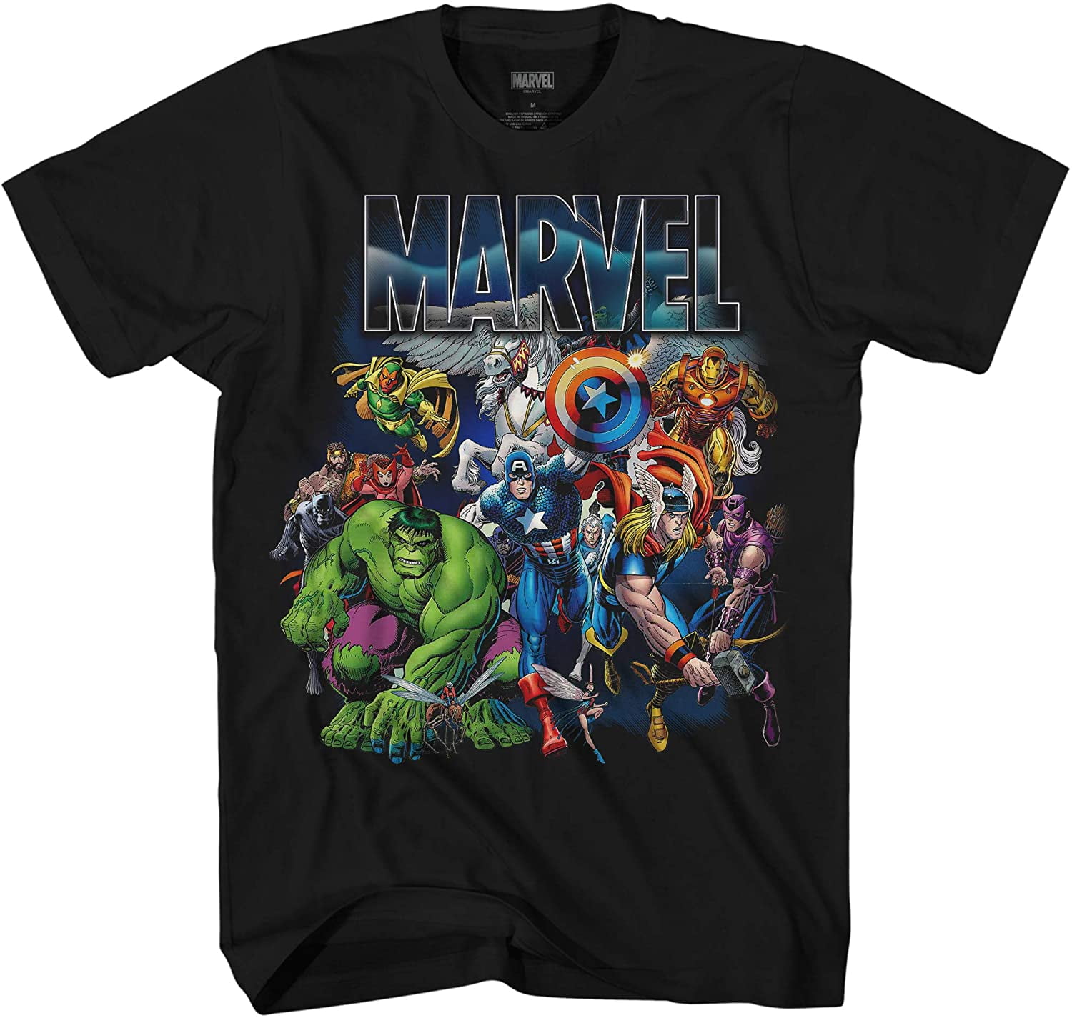 Marvel with Wings Thor Hulk Iron Man Avengers Spiderman Daredevil Strange Loki Thanos Adult Mens Graphic Tee T Shirt Apparela Walmart