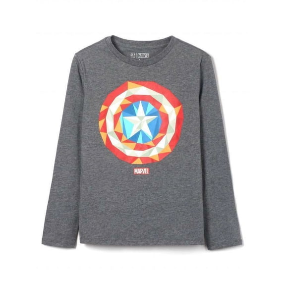 Marvel x Gap Kids Captain America shield logo Boys sweatshirt T shirt size large