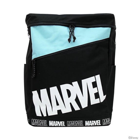 Marvel x JAPAN Box design Backpack -- Black/Blue