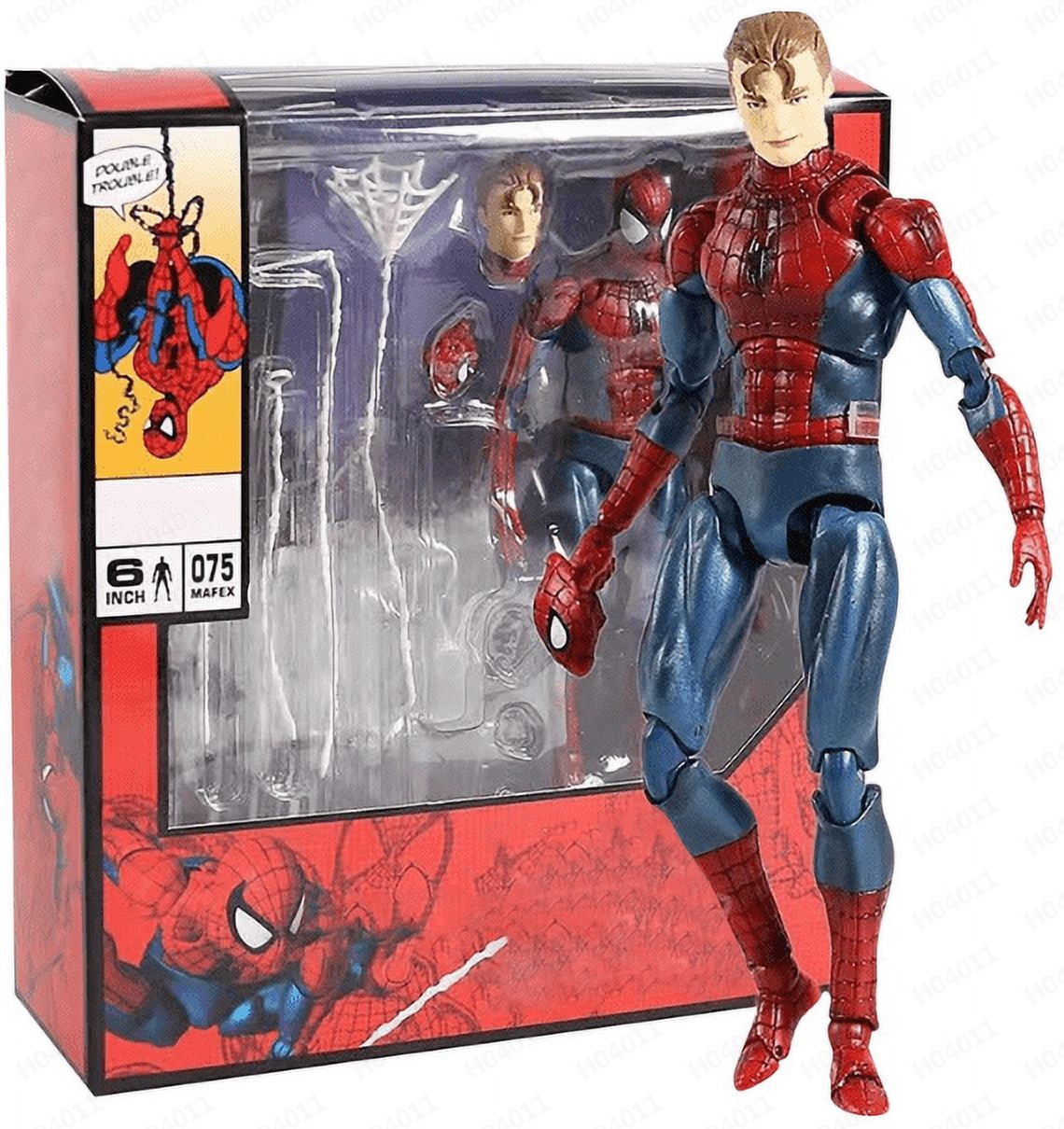 MarvelLegend Spider - Man Comic Mafex075 Suit Diamond Collection Action Figure with Symbiote Accessories-6.3" Special Legend Edition- Classic Figure Anime Fans - Model Figure for Collectors & Display
