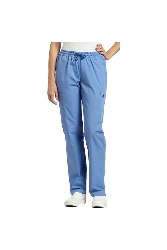 Marvella By White Cross Women's Elastic Waistband Cargo Scrub Pant