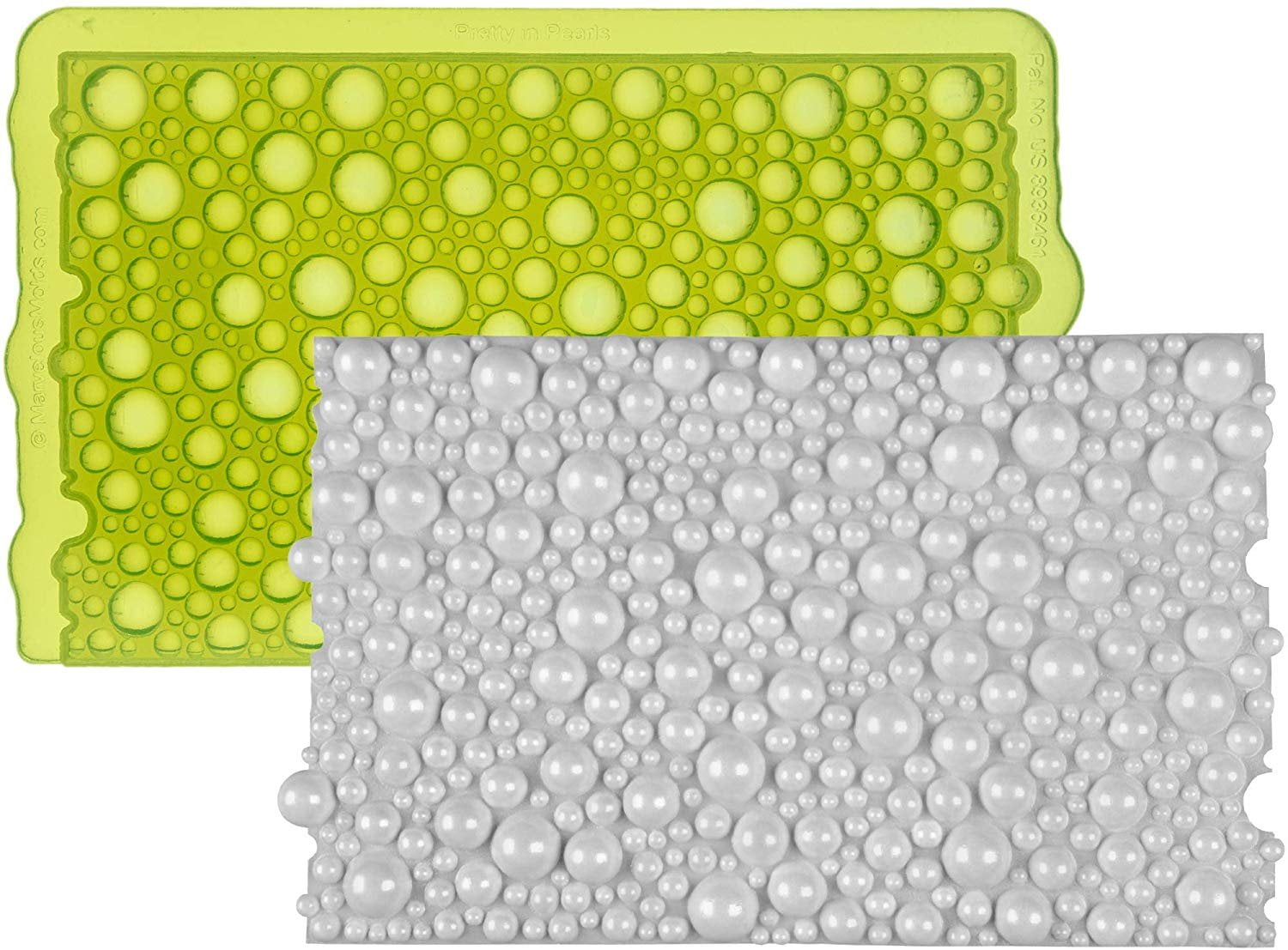 Marvelous Molds Pretty in Pearls Simpress Silicone Mold Cake Decorating Fondant Gum Paste Icing Walmart