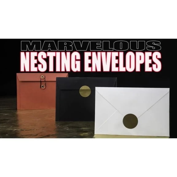 Marvelous Nesting Envelopes (Gimmicks and Online Instructions) Beginner Magic Tricks Close up Magic Props Magician Mentalism Fun