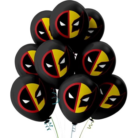 Marvels Deadpool Wolverine 12 Piece Birthday Party Balloon Bundle Latex X-men