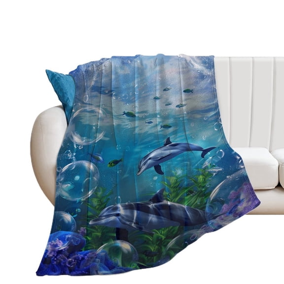 Marvels of The Sea Throw Blanket for Women, Men & Kids - Super Soft Plush Blanket Throw Fleece Blanket Animal Blanket