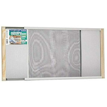 Marvin Adjustable Window Screen 10" H, Extends 21" To 37" Steel Charcoal Extends 21" To 37"