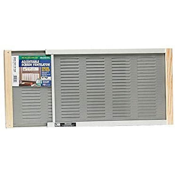 Marvin Adjustable Window Screen 10" Tall, Extends 21" - 27" Beige Extends 21" - 27"