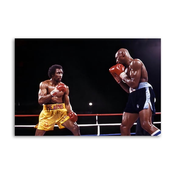 Marvin Hagler Vs Thomas Hearns Boxing Canvas Wall Art Poster Decorative Bedroom Modern Home Print Picture Artworks Posters 24x36inch(60x90cm)